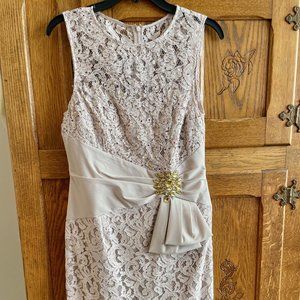 Eliza J Beaded Lace Cocktail or MOB Dress